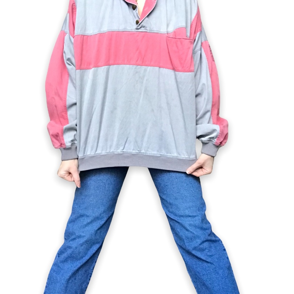 Vintage Claybrooke International Men’s Sz XL Color block Pullover